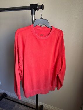 aerie Men’s Coral-Red Crewneck Sweatshirt